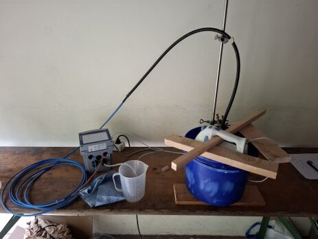 Kalibration eines mobilen Turbidometers im Labor